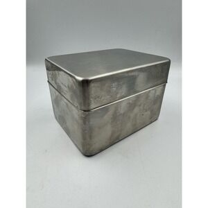 Vintage Silver Plated Box Container Store 4.75"w x 4.25"h x 6"l
